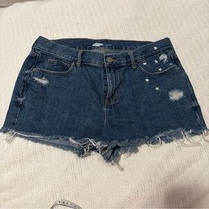 Old Navy Jean Shorts Women's 8 Boyfriend Blue Denim